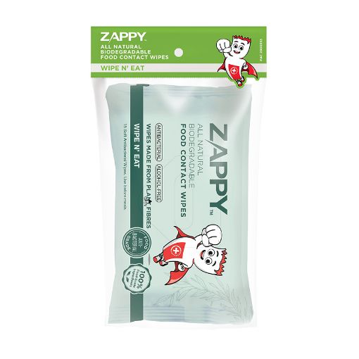 Picture of Zappy All Natural Food Wipes 2x15s