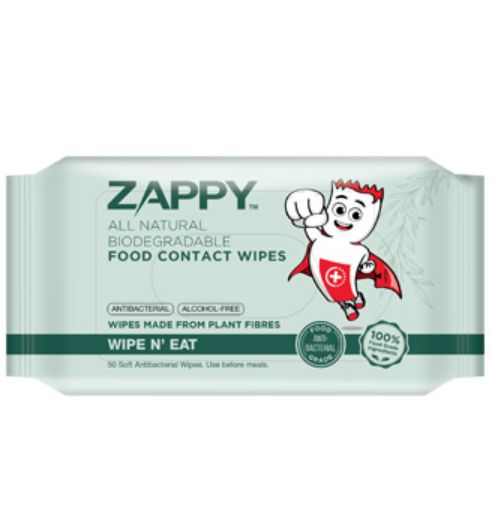 Picture of Zappy All Natural Food Wipes 50s