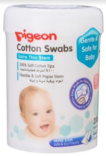 Picture of Pigeon Cotton Swab Thin 200s With Case