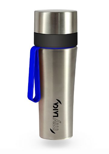 Picture of My Laica Filter Timbler 550ml Stainless Steel W Blue Strap