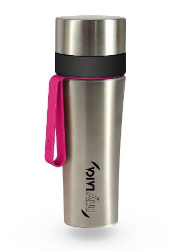 Picture of My Laica Filter Tumbler 550ml Stainless Steel W Pink Strap
