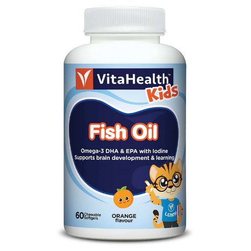 Picture of Vita Kids Fish Oil Omega 3 DHA+EPA+Iodine Chewable 60s