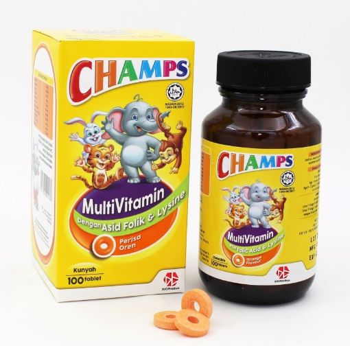 Picture of Champs M With Lysine Orange 100s