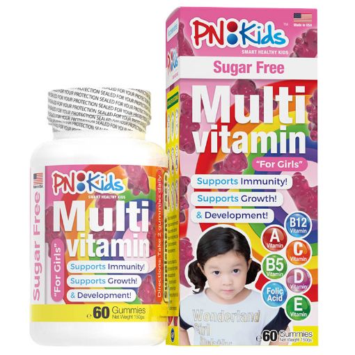Picture of PN Kids Sugar Free Multivitamin For Girls 60s