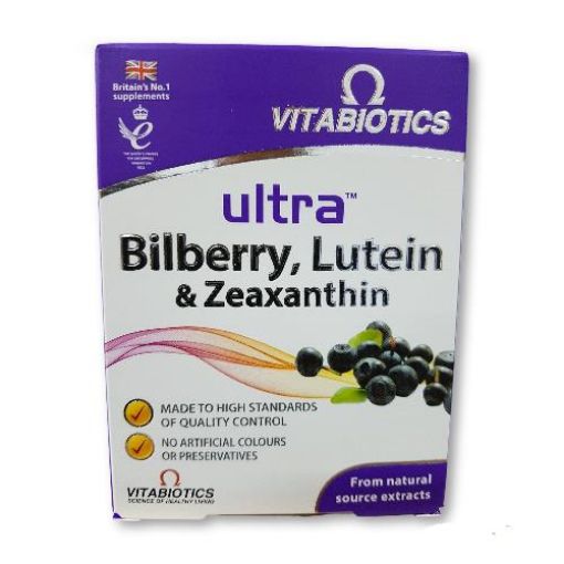 Picture of Vitabiotics Ultra Bilberry Lutein & Zeaxanthin 30s