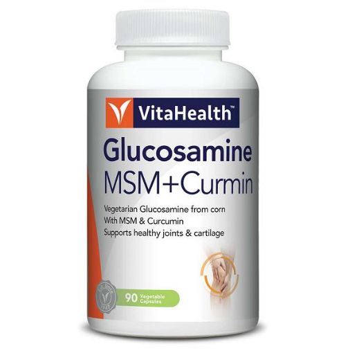 Picture of Vita Vegetarian Glucosamine MSM+Curcumin 90s