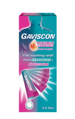 Picture of Gaviscon Double Action Liquid Sachet 10ml 5s