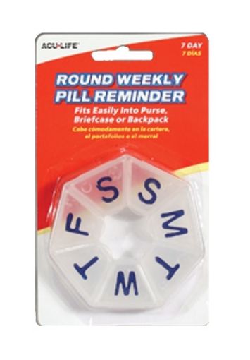 Picture of Acu Life Round Wk Pill Box #104C