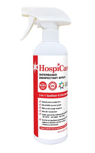 Picture of Hospicare Waterbased Disinfectant Spray 500ml