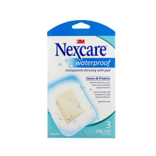 Picture of Nexcare Waterproof Dressing W Pad 8 x 10cm 3s