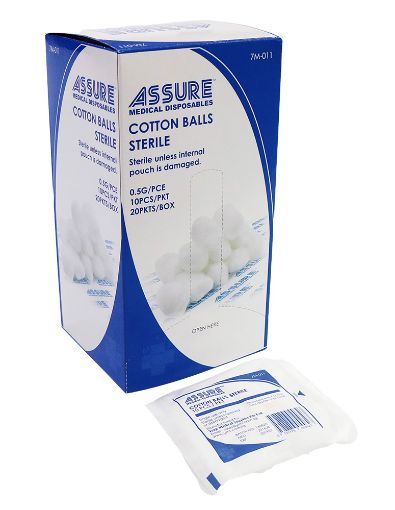 Picture of Assure Sterile Cotton Balls 10s