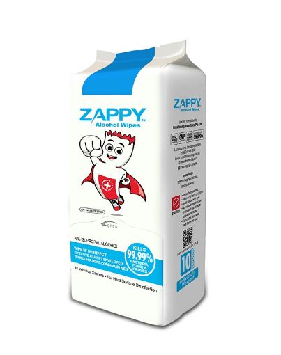 Picture of Zappy Boy Alcohol Wipes 10s