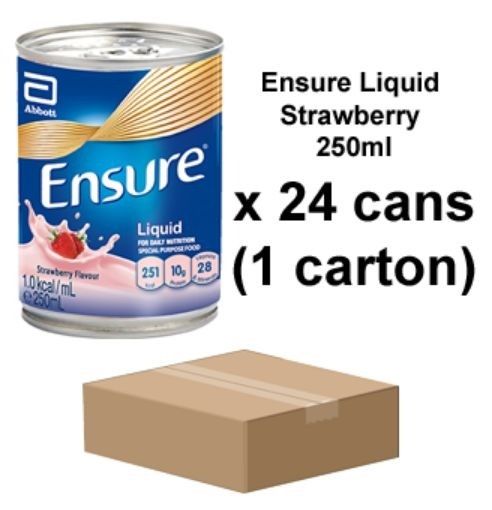 Picture of Ensure Liquid Strawberry 250ml x 24