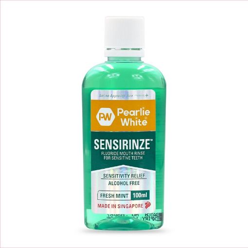 Picture of Pearlie White Sensirinze Fluoride Alcohol Free Mouthrinse 100ml