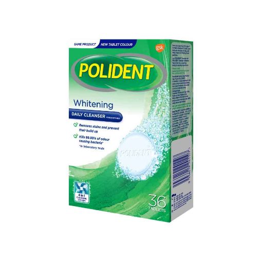 Picture of Polident Cleanser Tabs Overnight Whitening 36s
