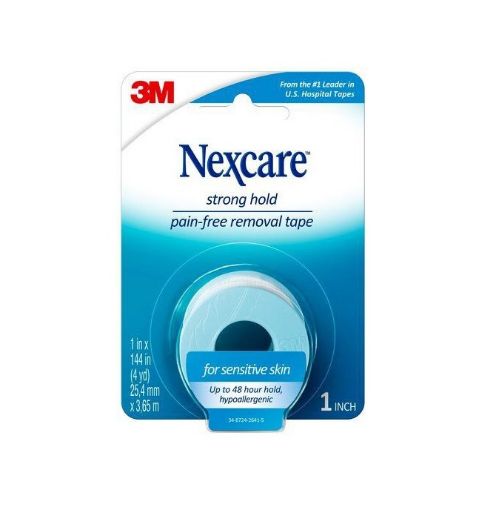 Picture of Nexcare Strong Hold Pain Free Removal Tape For Sensitive Skin 1" x 3.65m