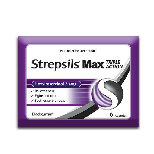 Picture of Strepsils Max Triple Action Lozenges 6s