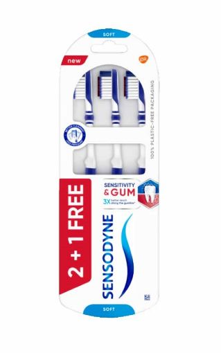 Picture of Sensodyne Sensitivity & Gum Soft Toothbrush 3s