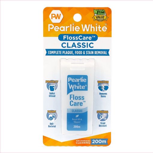 Picture of Pearlie White Flosscare Freshmint Waxed 200m