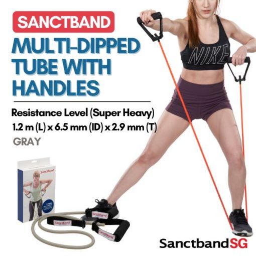 Picture of Sanctband Resist Tubing With Handle Gray