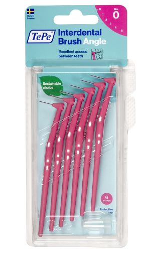 Picture of Tepe Interdental Brush Angle 0 0.4mm 6s