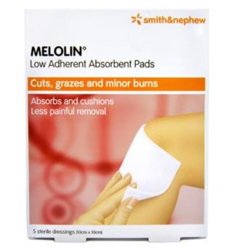 Picture of Smith & Nephew Melolin 10 x 10cm 5s