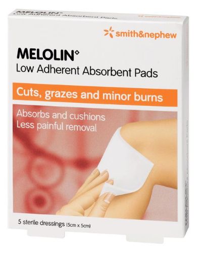 Picture of Smith & Nephew Melolin 5 x 5cm 5s
