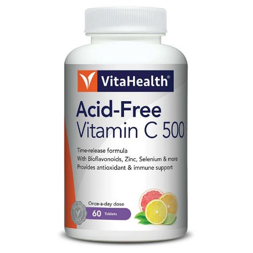 Picture of Vita Time Released Acid Free Vitamin C 500mg 60s