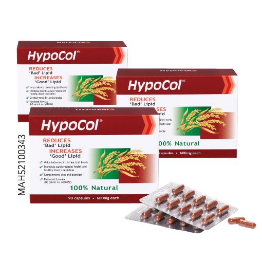 Picture of Hypocol 600mg 3x90s