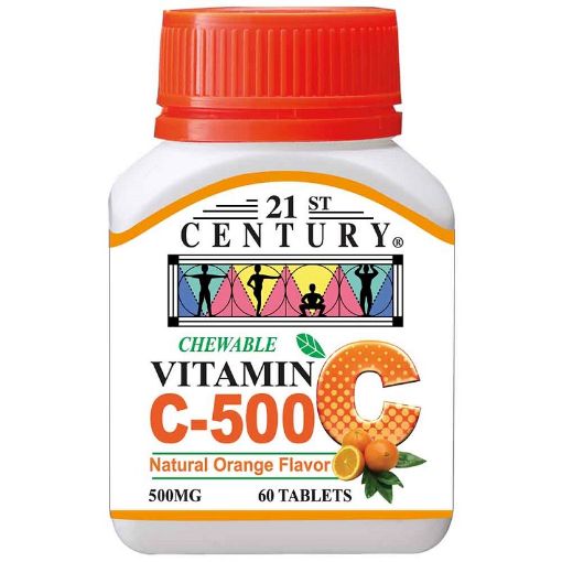 Picture of 21C Vitamin C 500mg Chewable Orange 60s