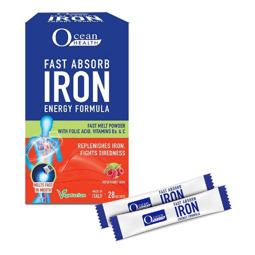 Picture of Ocean Health Fast Absorb Iron Energy Formula 28s