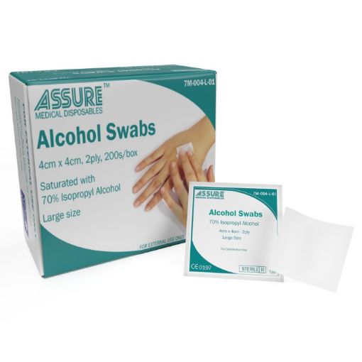 Picture of Assure Alcohol Swab 4 x 4cm 200s