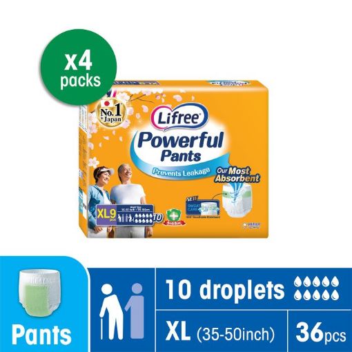 Picture of Lifree Powerful Slim Pants Anti-Bac Extra Large 9s x 4