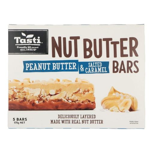 Picture of Tasti Nut Butter Peanut Butter & Salted Caramel Bars 5s