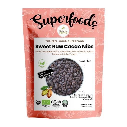 Picture of NSF Organic Sweet Raw Cacao Nibs 150g