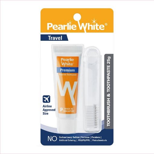 Picture of Pearlie White Travel Toothbrush With Premium Toothpaste