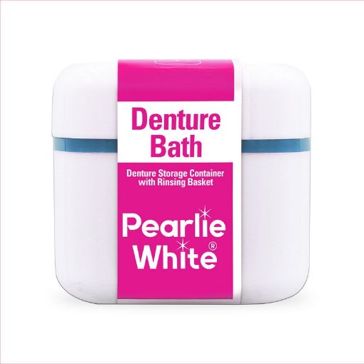 Picture of Pearlie White Denture Bath With Rinsing Basket
