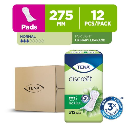Picture of Tena Lady Discreet Normal Pad 12s x 6