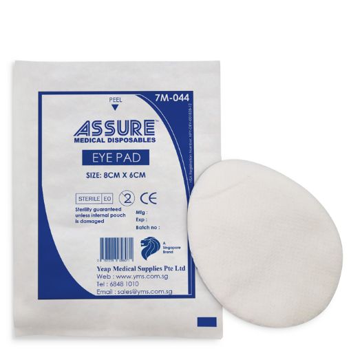 Picture of Assure Eye Pads Sterile 8 x 6cm
