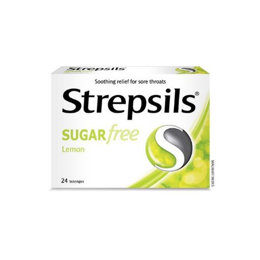 Picture of Strepsils Lemon & Herb Sugar Free 24s
