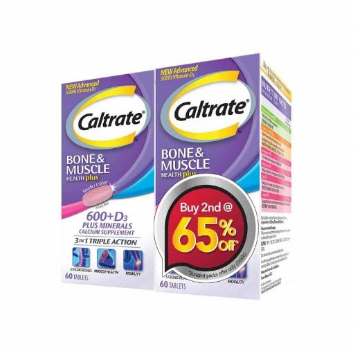Picture of Caltrate 600 Plus With Vitamin D 500iu 2x60s