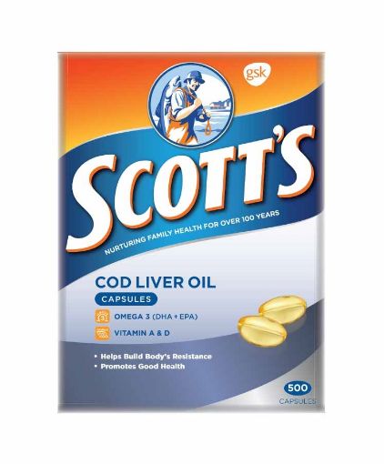 Picture of Scott's Cod Liver Oil 500s