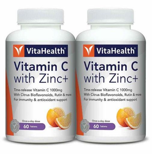 Picture of Vita Vit C With Zinc+Time-Release 2x60s