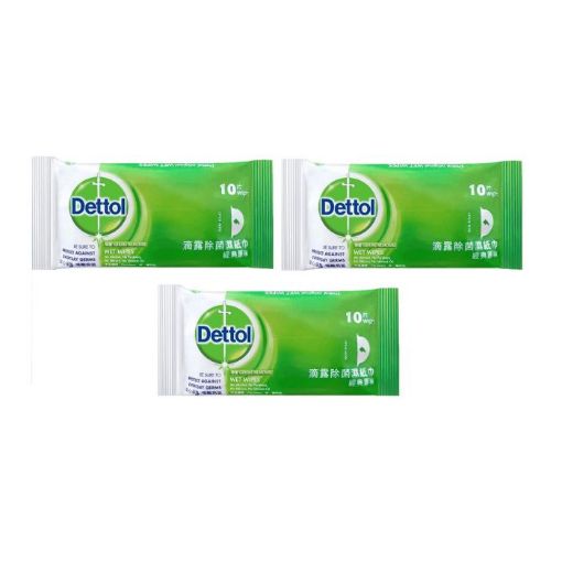 Picture of Dettol Anti-Bacterial Wipes 3x10s