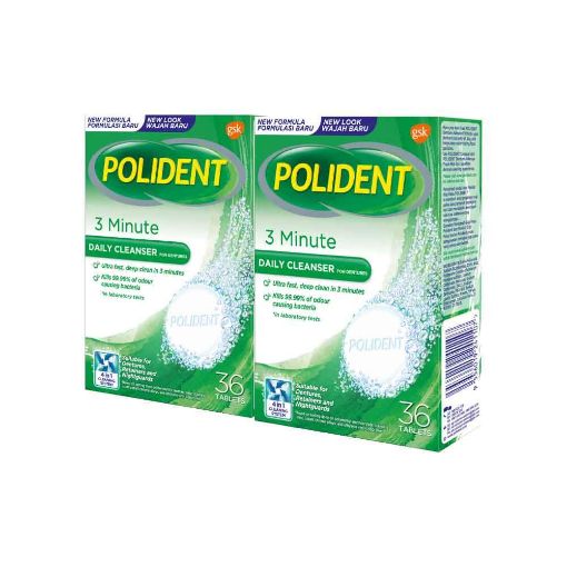 Picture of Polident Cleanser Tablet Express 3Mins 36sx2