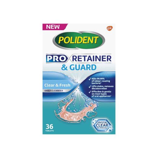 Picture of Polident Pro Retainer & Guard Cleanser 36s