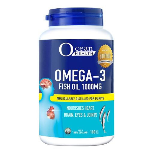 Picture of Ocean Health Omega 3 Fish Oil 1000mg 180s