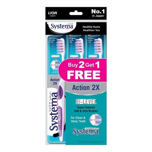 Picture of Systema Action 2x Toothbrush 3s