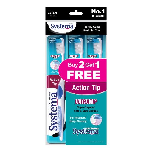 Picture of Systema Action Tip Toothbrush 3s