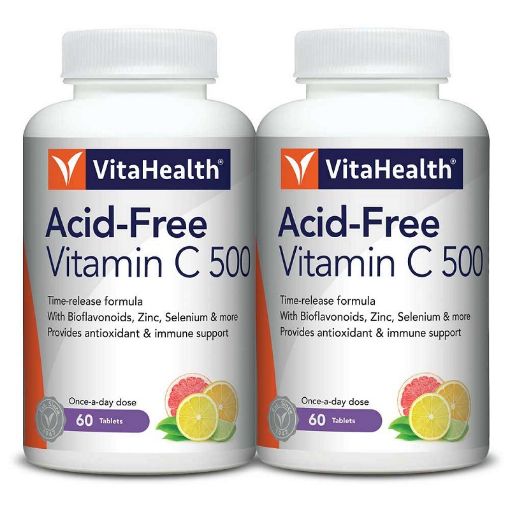 Picture of Vita Time Released Acid Free Vitamin C 500mg 2x60s